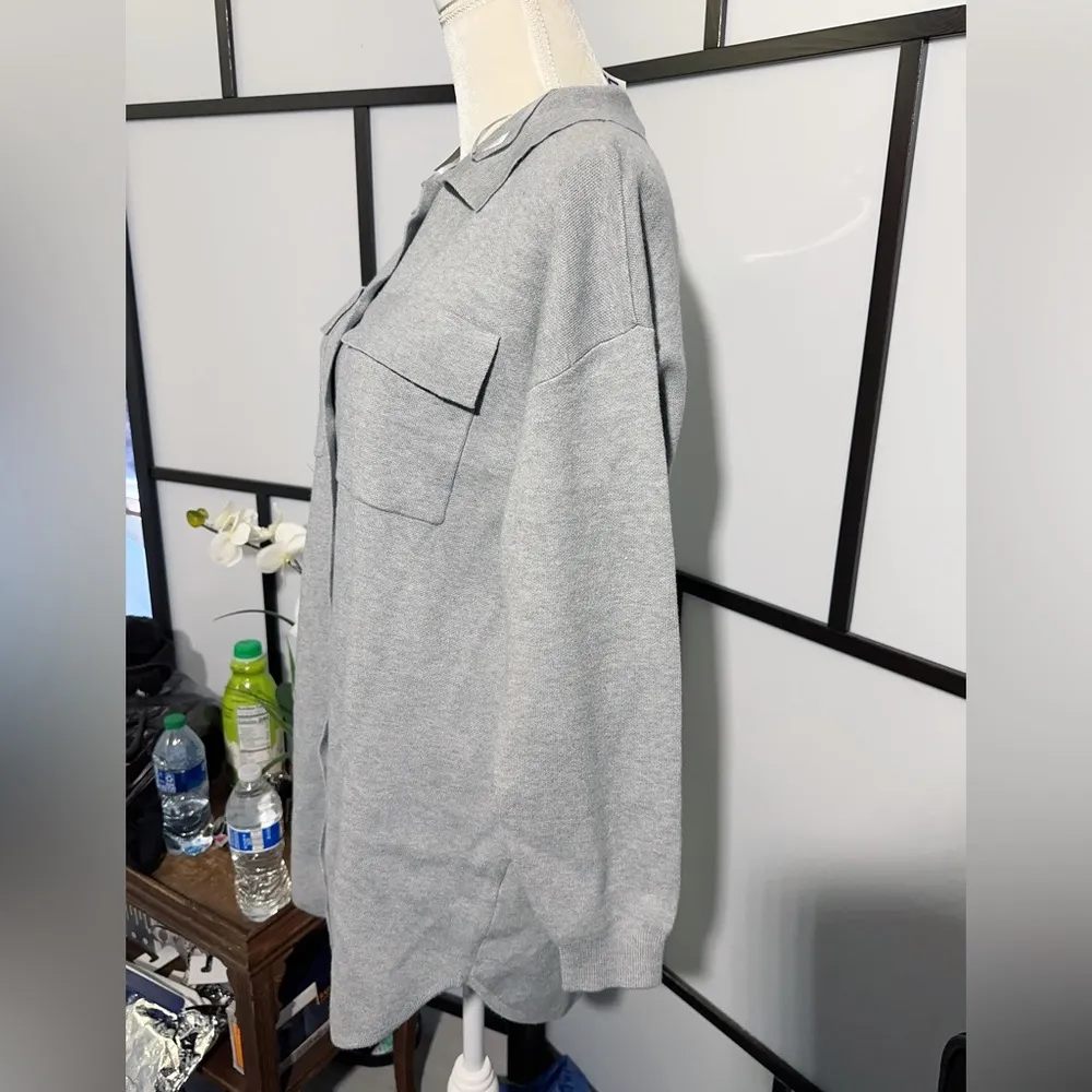 By design long jacket sweater Gray Size L - Image 4