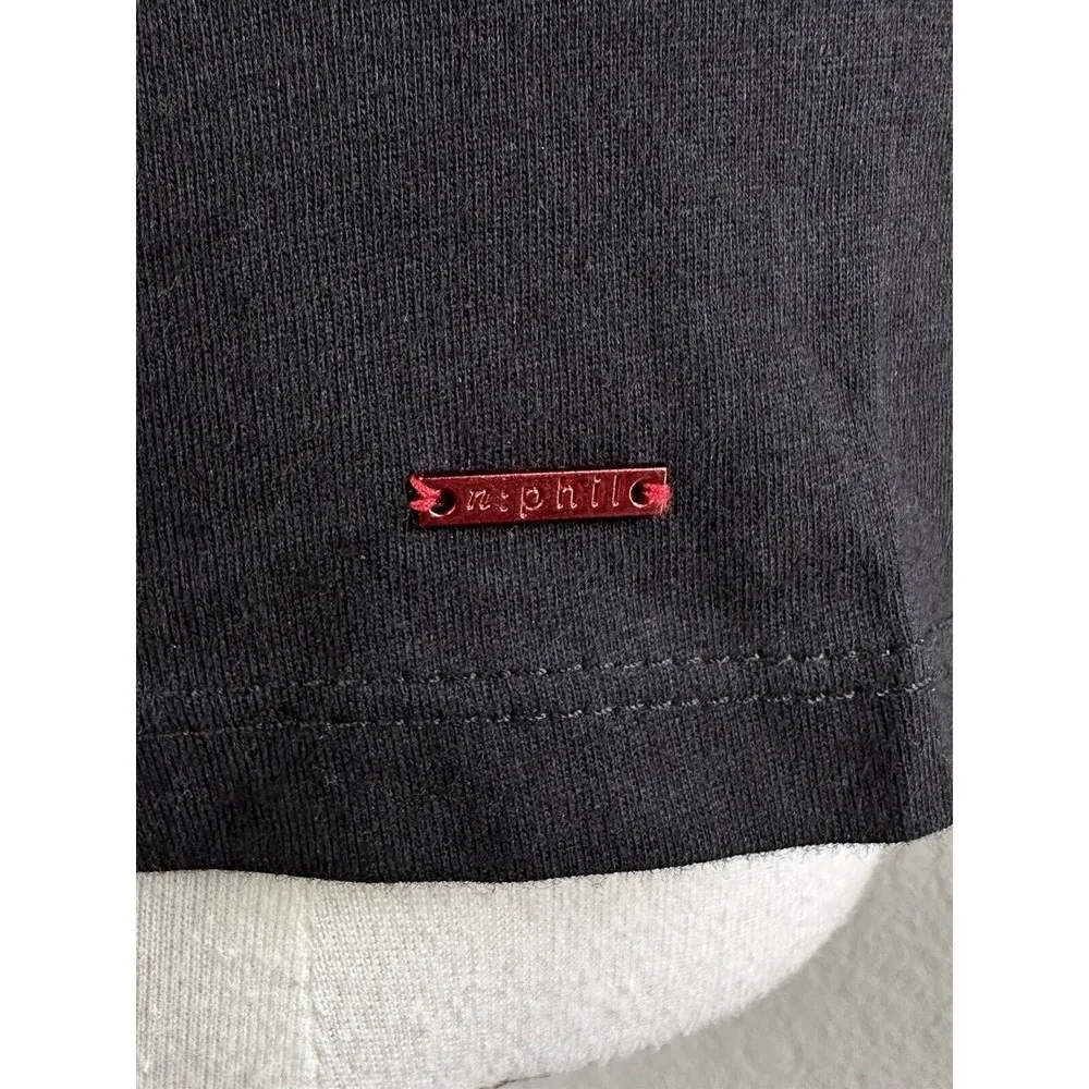 Womens Cut Out Top Harlow BFF Tee Collar Cypress Slit Black S NEW - Image 9