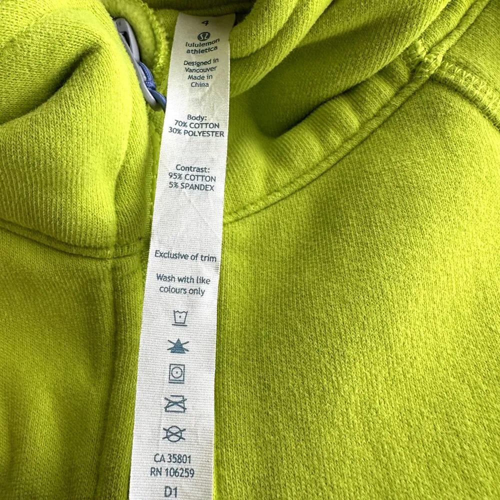 Lululemon Scuba Hoodie II Cotton Fleece Lined Slim Ribbed Panel Antidote 4 - Image 3
