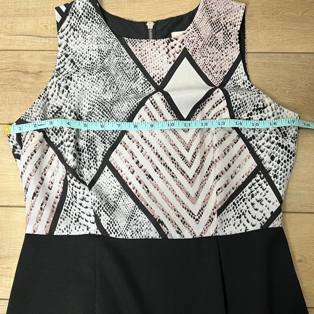 Jack Geometric Snakeskin Print Sheath Mini Dress Size 6 - Image 6