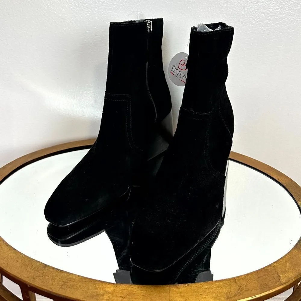 BLONDO Salome Waterproof Bootie in Black Suede Size US 11 NWT - Image 4