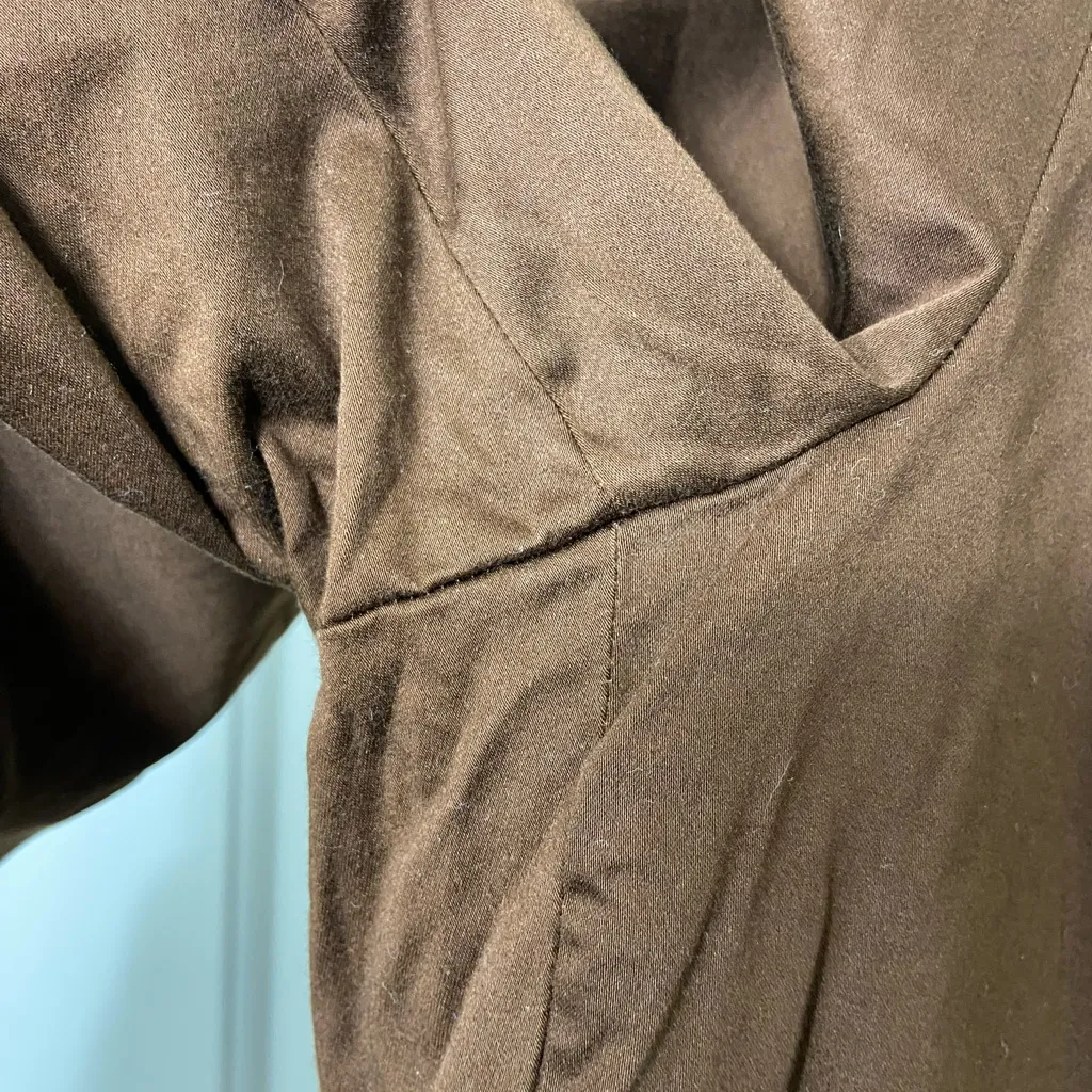 NWOT Jones New York Signature women’s brown stretch beaded cuff capri‎ pants 14 - Image 2