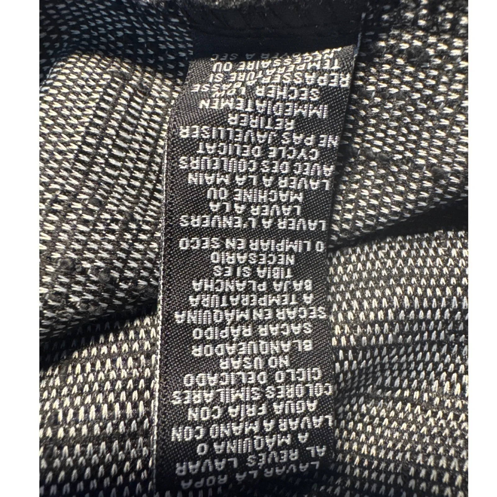 Sharagano Woman 22W Black Gray Plaid Dress A-Line Career Casual Zip Pockets - Image 5