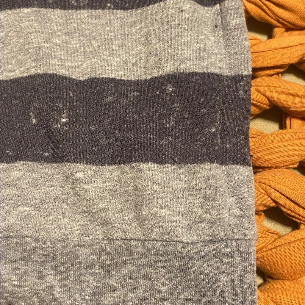 Nollie Vintage Y2K Gray and Black Striped Women’s Long Sleeve Shirt - Image 10