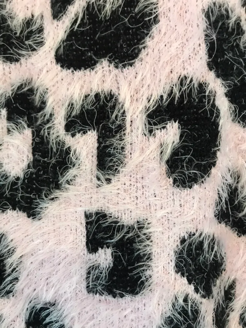 Fuzzy Leopard Sweater Size L - Image 2
