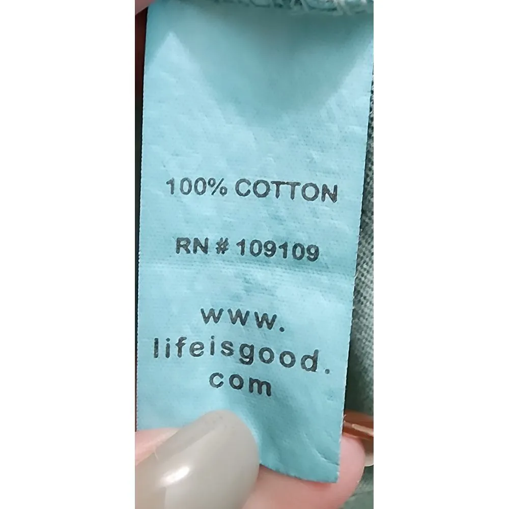 Life is Good Women's Simplify Adirondack‎ Chair Graphic T-Shirt Mint Green - Image 5