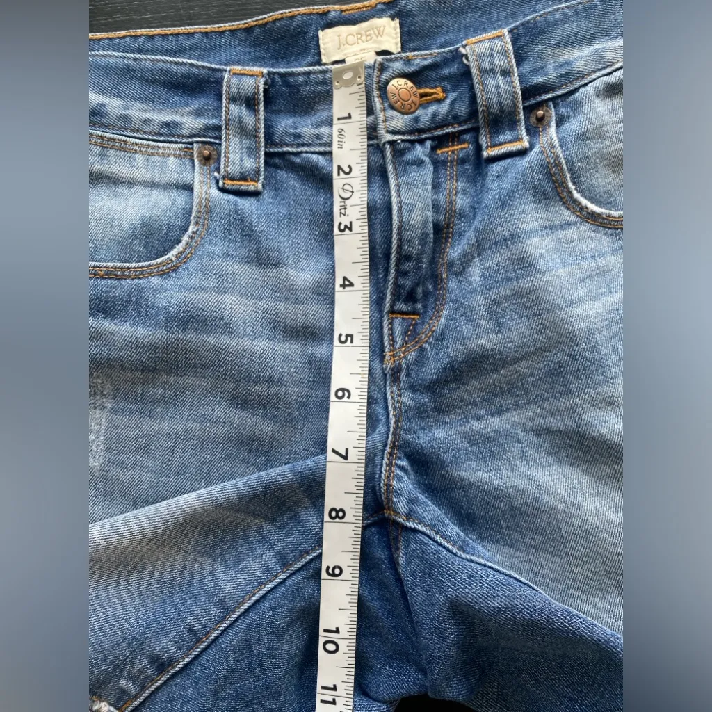 J. Crew 100% Cotton Blue‎ Light Wash Women’s Shorts Size 25 - Image 5