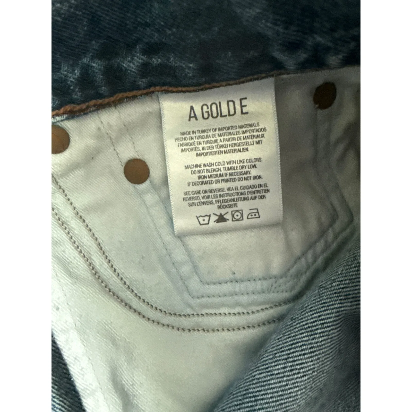 AGOLDE Parker‎ Vintage Cutoff Organic Denim Shorts in Rock Steady Size 29 - Image 7