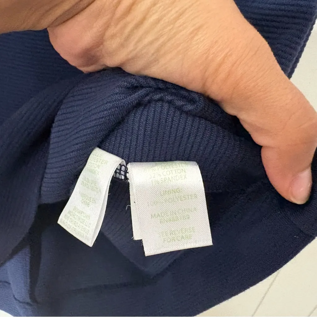 Lilly Pulitzer Layton Shift Dress Navy Blue Short Sleeve Style 82420 Size XS - Image 4