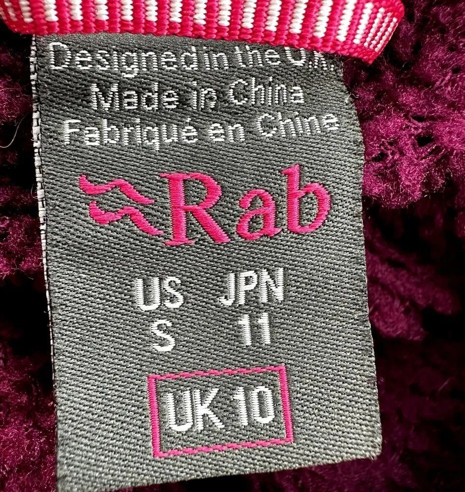 Rab Alpha Flux Jacket Polartec Mid Layer Zip Up Lightweight Outdoor Hike Coral S - Image 3