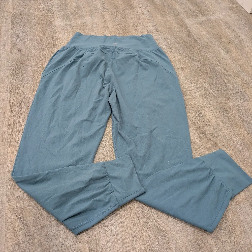 Athleta  Salutation Jogger Pants Riviera Blue Size Medium - Image 3