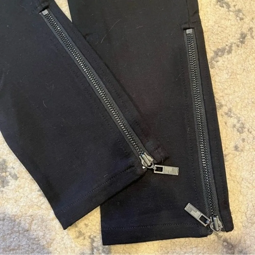 William Rast x Target Black Ponte Knit Moto Leggings Size Medium - Image 8