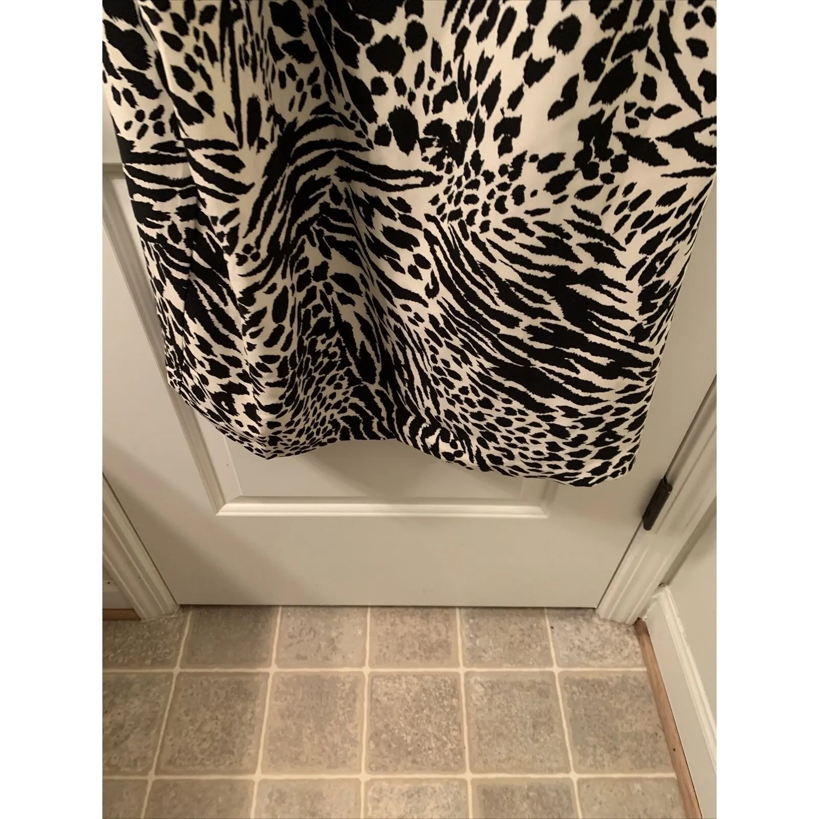 Sergio Hudson Women's Plus Size 2X Leopard Zebra Print Bustier Dress Bla… Black - Image 12