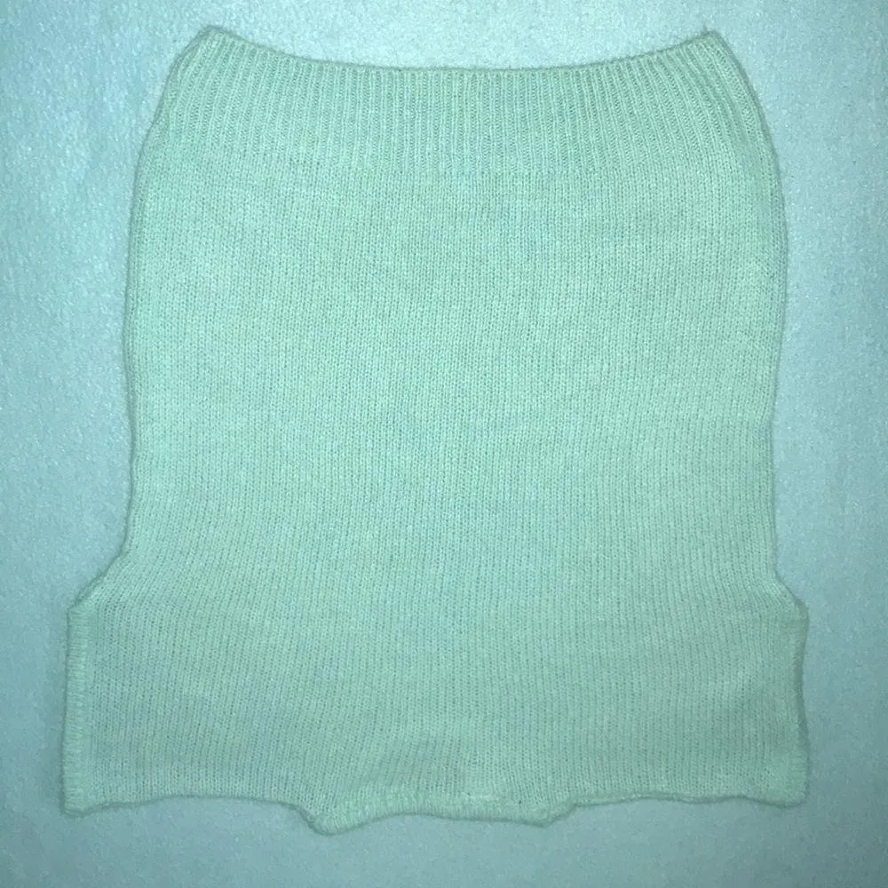 CLOVELLY By Zachary Belil silk angora blend knit sweater short sleeves size S - Image 2