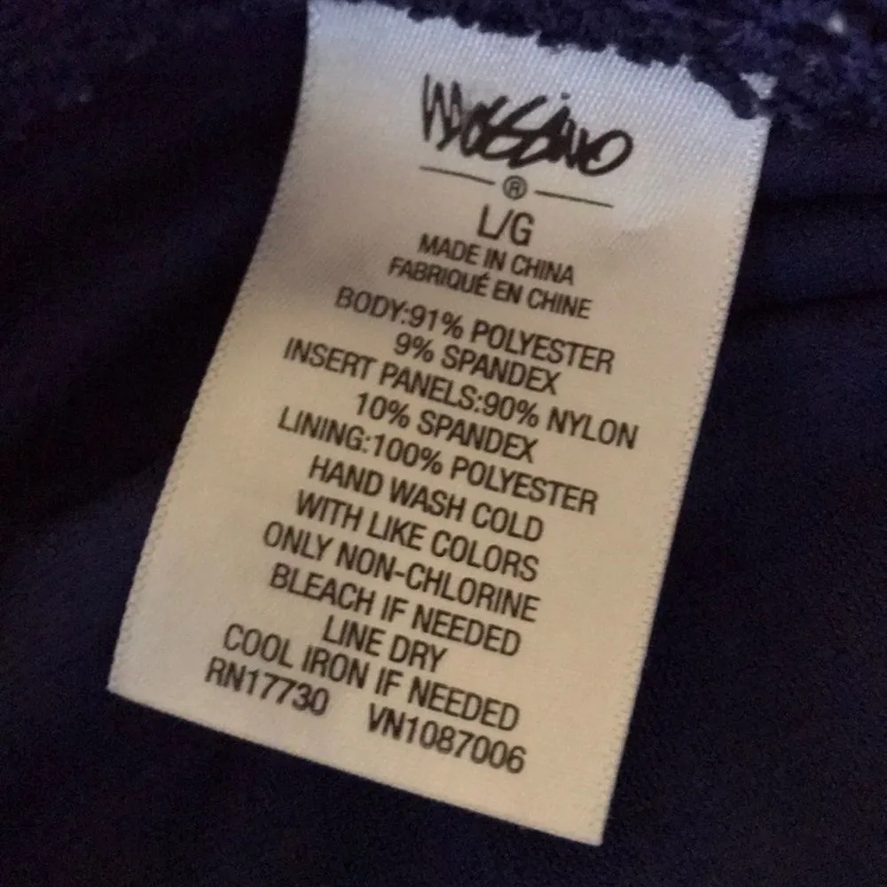 Mossimo Bikini Bottom‎ Dark Navy Blue Size L - Image 6