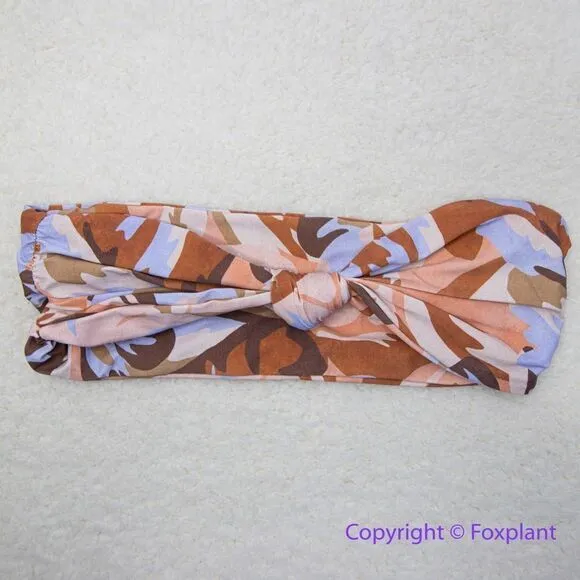 NEW Free People x Stone Fox Swim Lele knotted bikini top tropics, size S‎ - Image 2