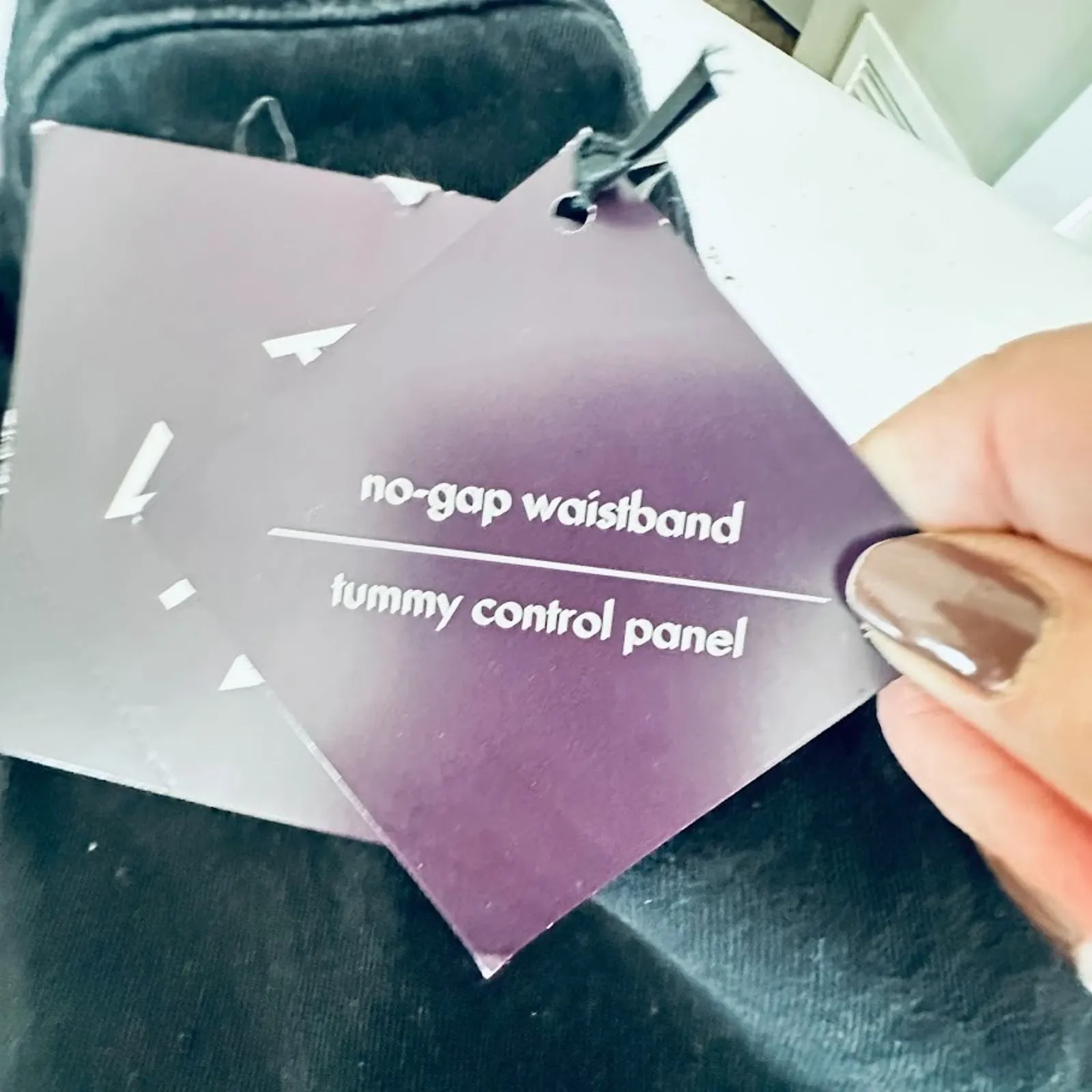 Ava & Viv Womens Jeans Plus 24 High Rise Relaxed Flared Stretch Denim Black - Image 7