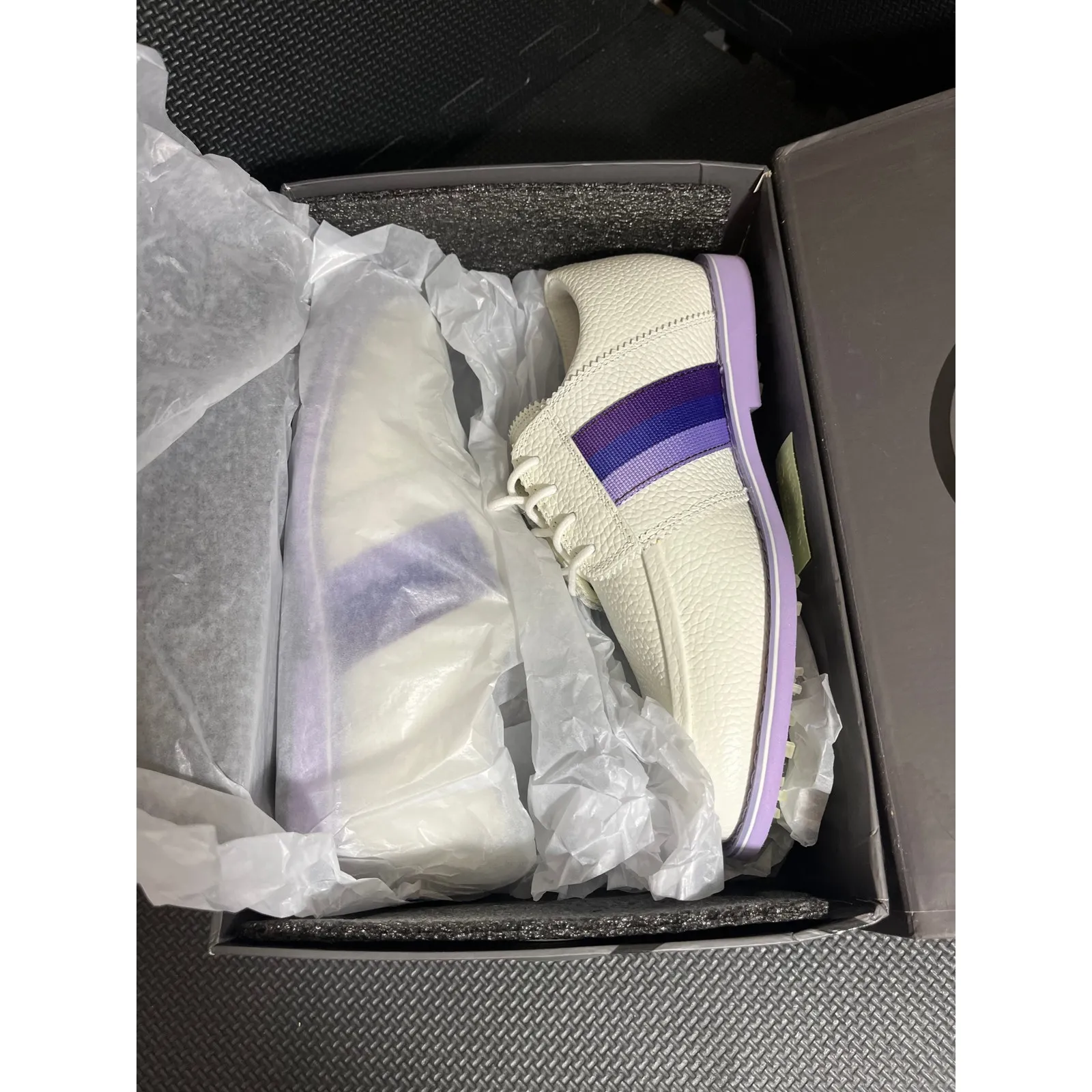 NEW G/Fore Women's SIZE 6 G4‎ Grosgrain Brogue Gallivanter Golf Shoe Purple - Image 3