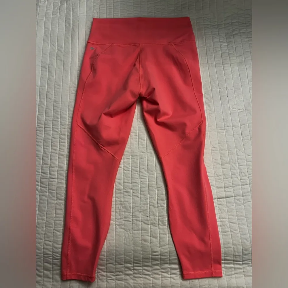 Fabletics Define PowerHold® High-Waisted 7/8 Legging in pop coral - Image 4