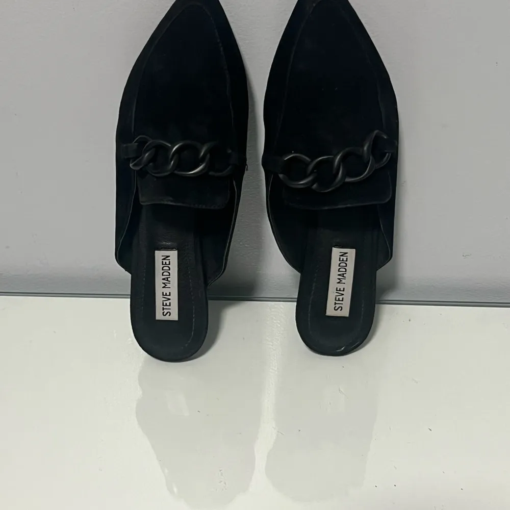 Steve Madden Black Chain Detail Mules - Image 3