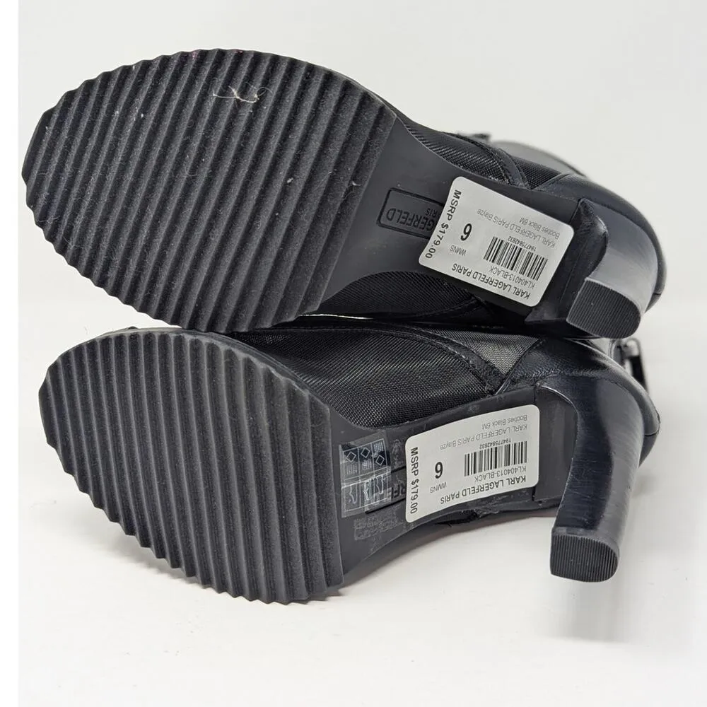 Karl Lagerfeld Paris Blayze Booties Black Size 6 - Image 10