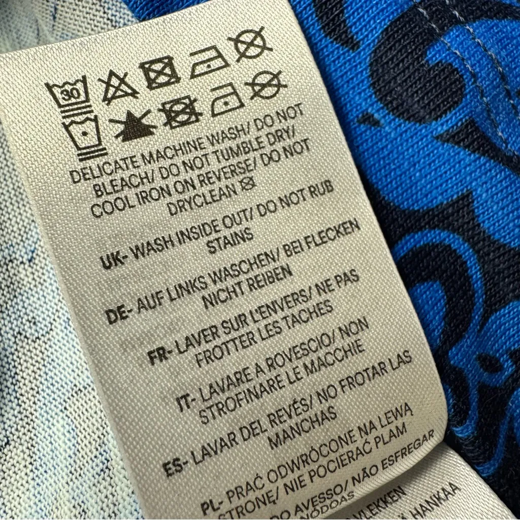 NEW Boden Florrie Long Sleeve Mini Dress Paisley Cascade Blue 8 NWT - Image 9