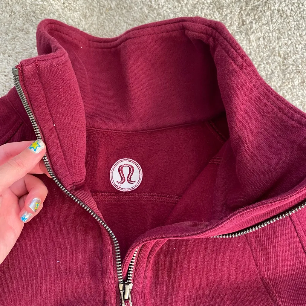 Maroon Half-Zip Lululemon crewneck - Image 7