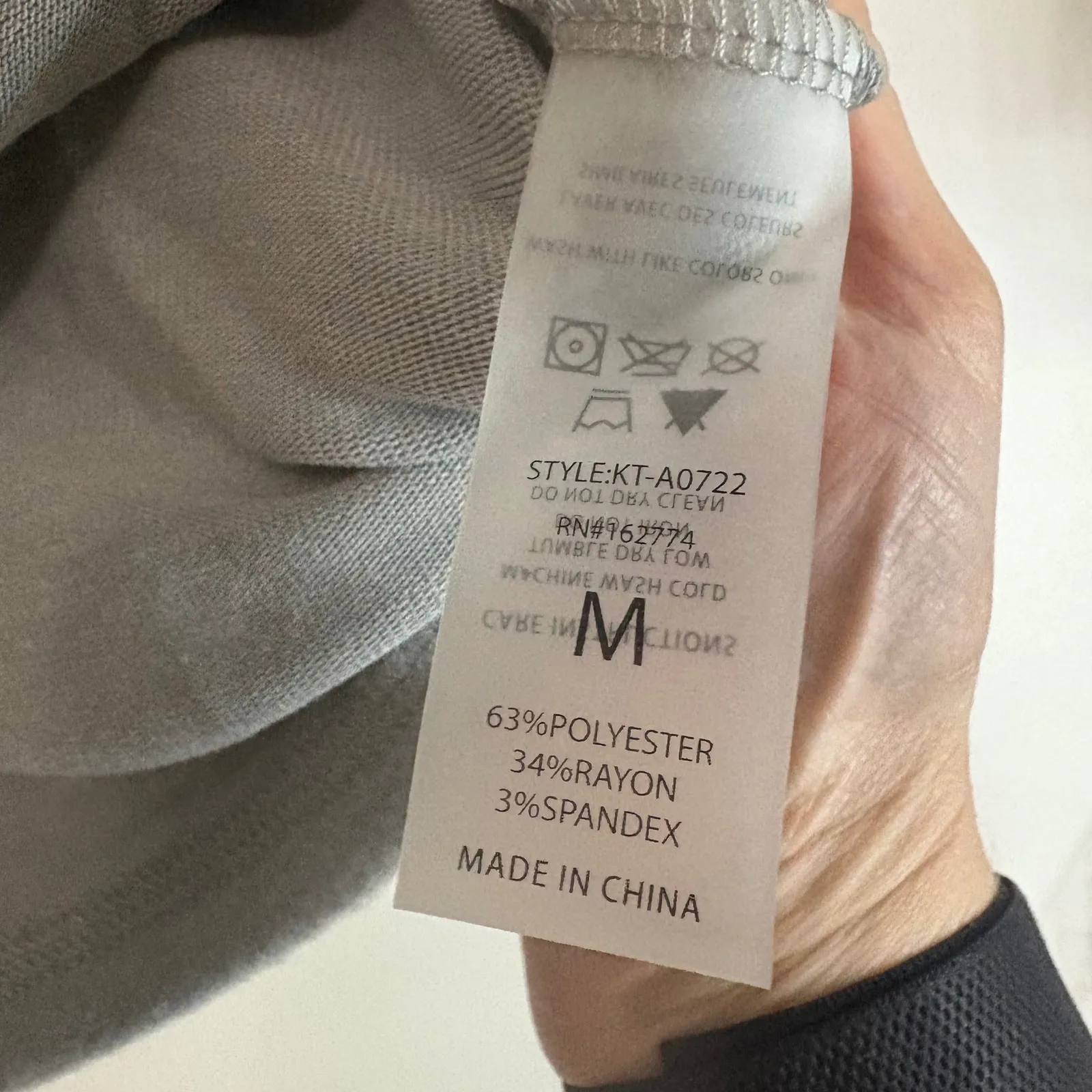 Mono B Gray Short Sleeve Hoodie Top Size M Raglan Pullover Cropped Comfy Soft Size M - Image 5