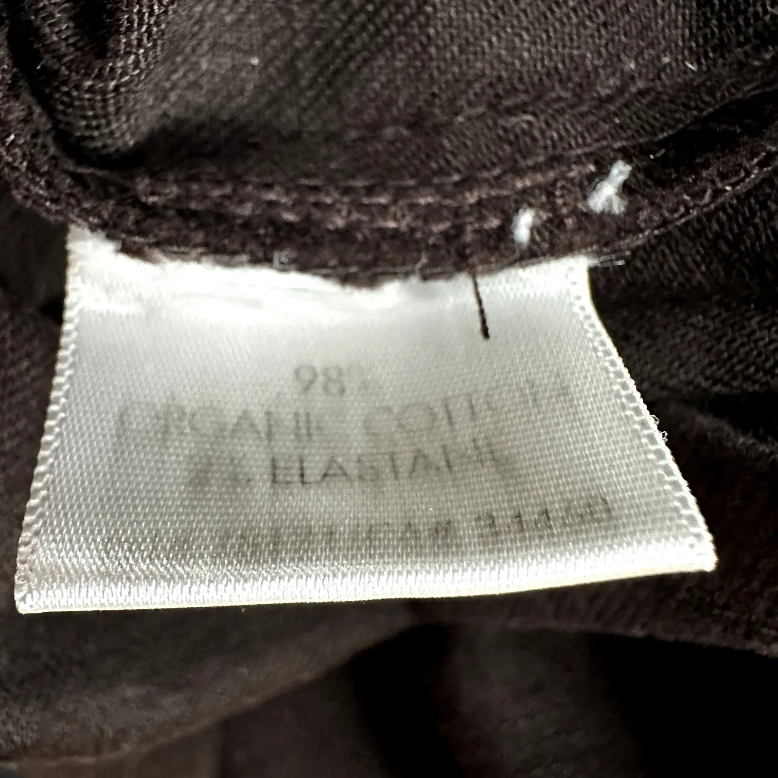 Eileen Fisher Jeans Organic Cotton Slim Straight Stretch High Brown 12 36x32 - Image 4