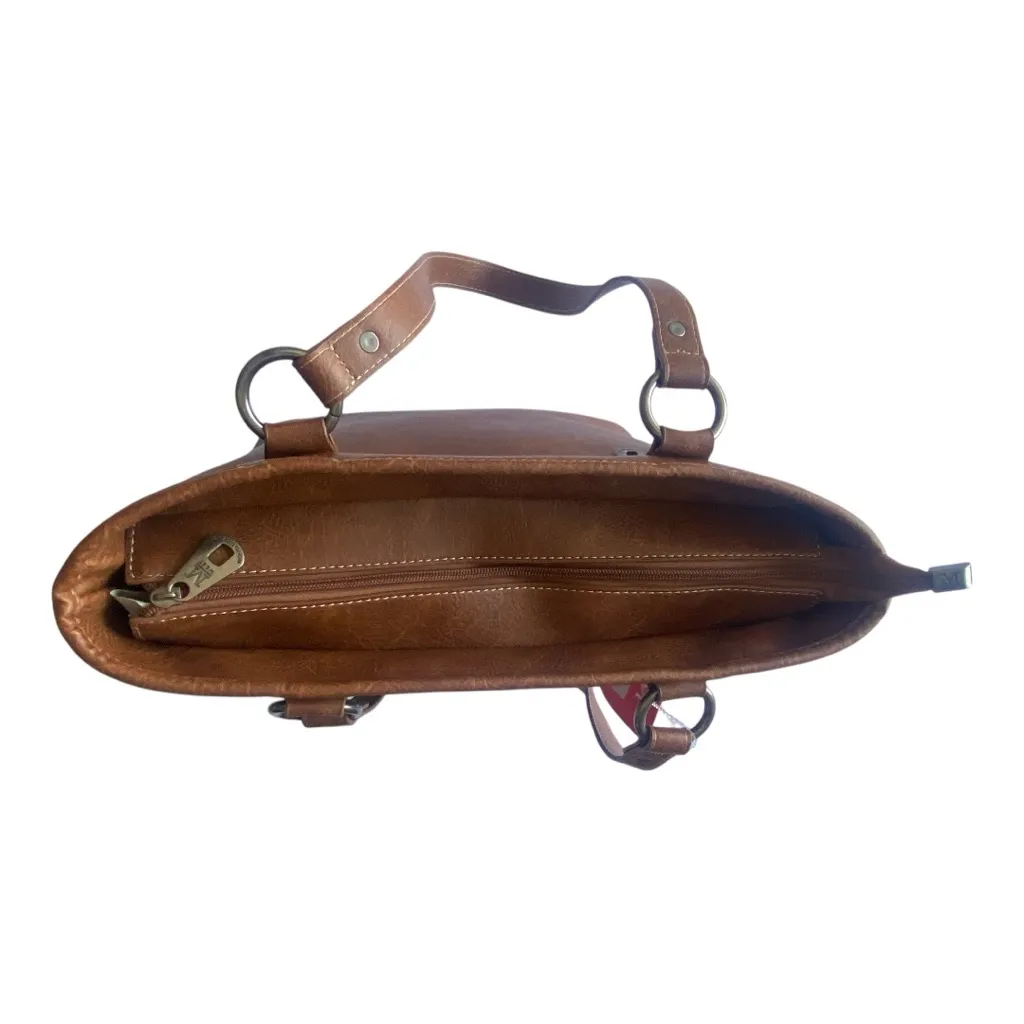 Tribal Ethnic Western Style Shoulder Bag, Cognac Color,‎ Simple & Beautiful - Image 7