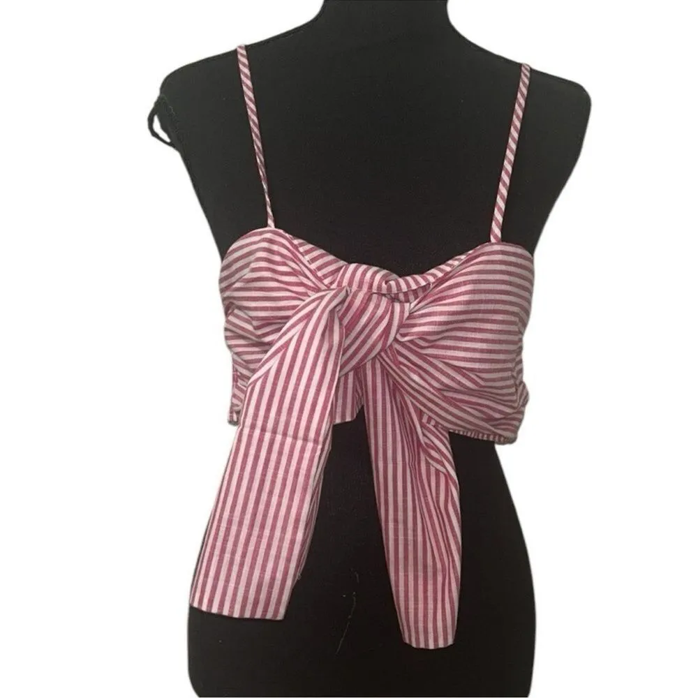 Labiz Maxi Skirt Stripe Cotton Set(Size Large) Red - Image 4