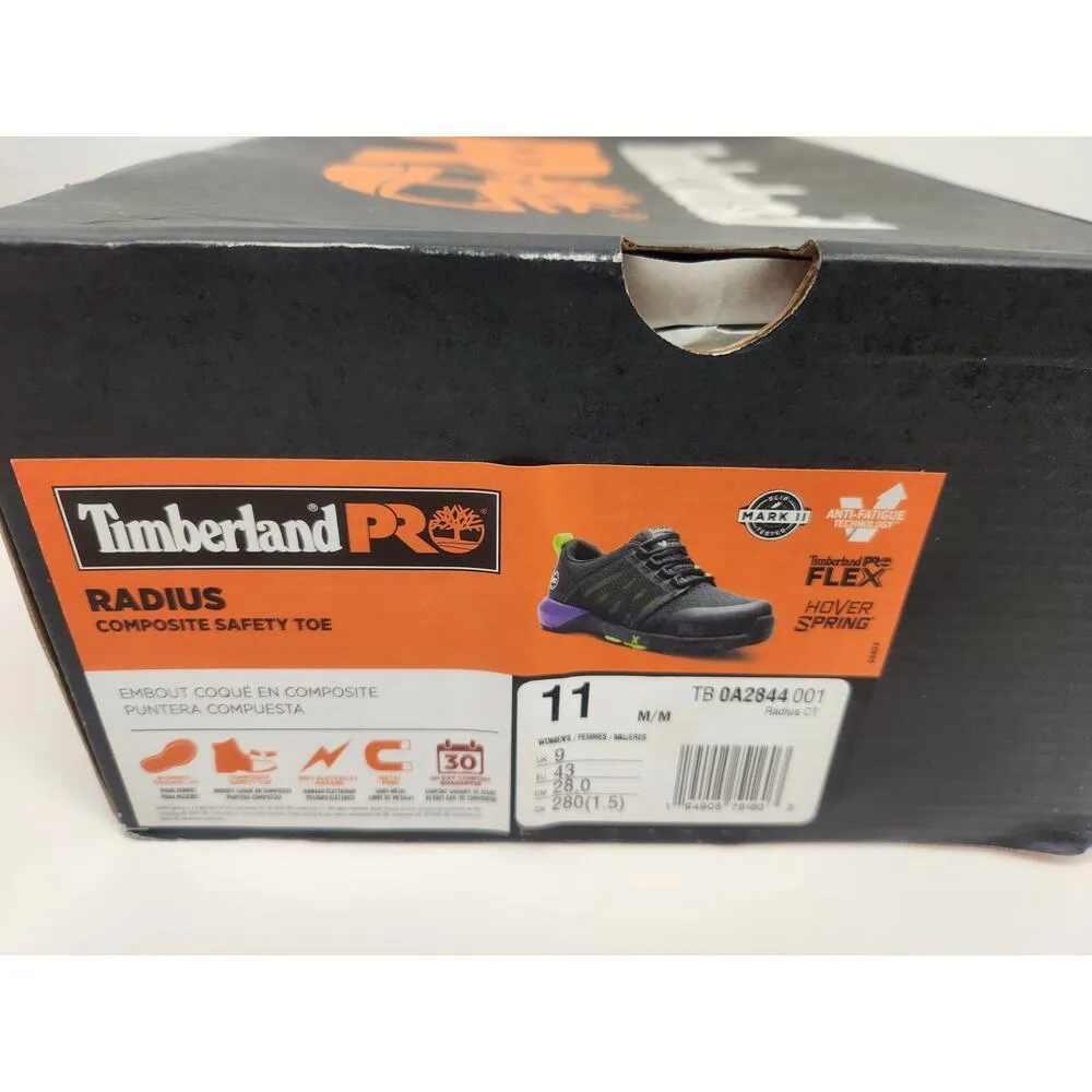 Timberland Pro Radius Composite Safety Toe Shoe Sneaker Women Size 11 Black - Image 12