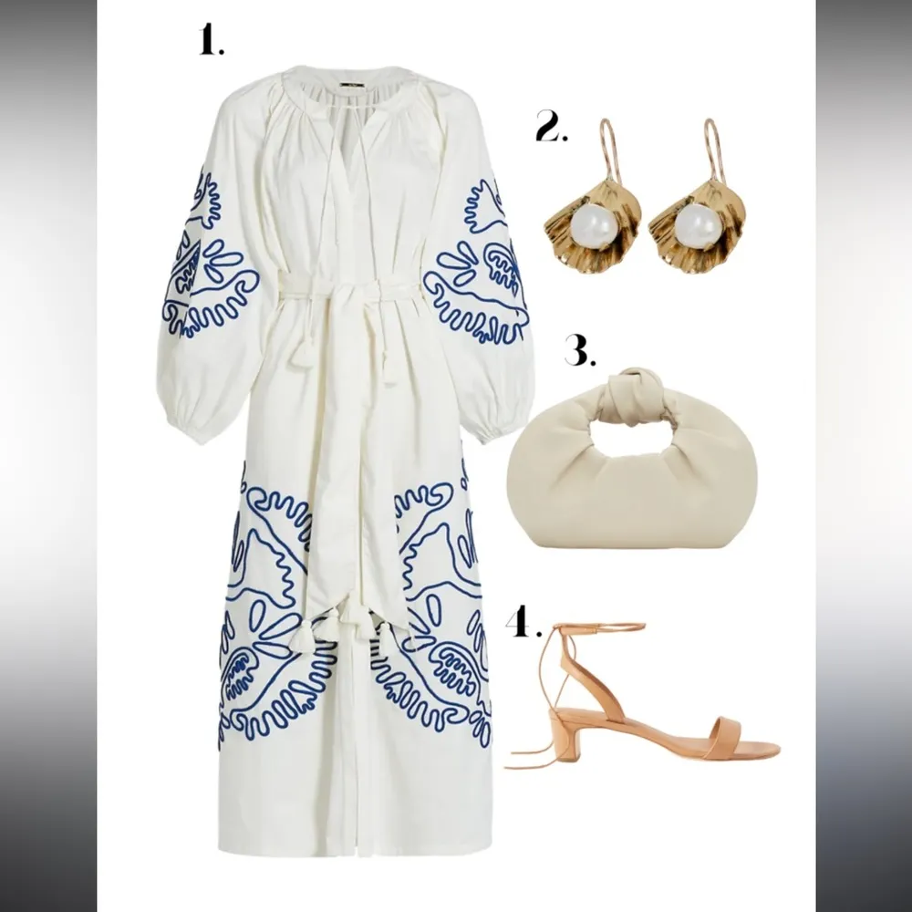 ALEXIS Belia Embroidered Belted Dress - Image 2