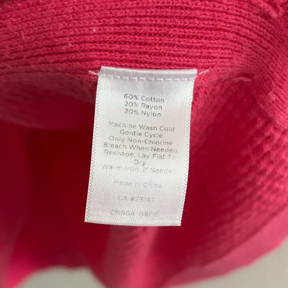 Talbot's Boatneck Sweater Womens Size L Petite Knit Pullover Pink - Image 5