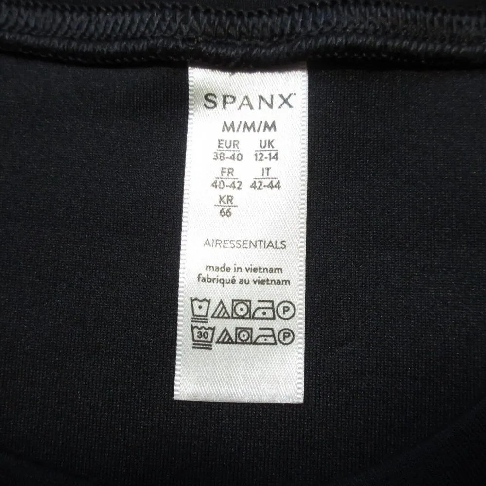 Spanx AirEssentials Crew Neck Shift in Black Airluxe Knit Dress M - Image 3