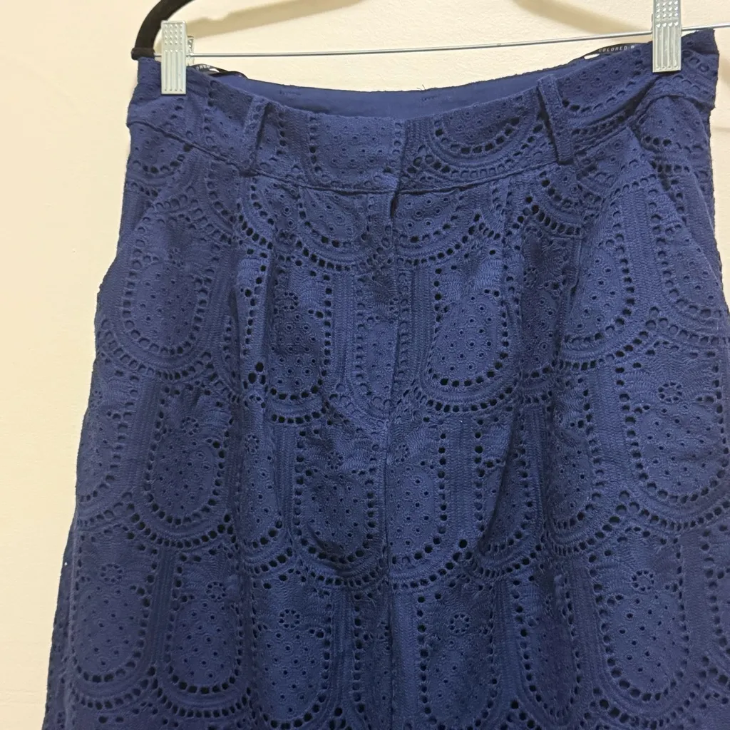 FARM Rio Embroidery Pineapple Eyelet High Waist Wide Leg Pants Sz Medium NWT - Image 6