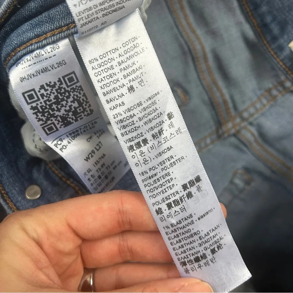 Levi’s Distressed Boyfriend Denim Jeans Casual Streetwear 29 - Image 5