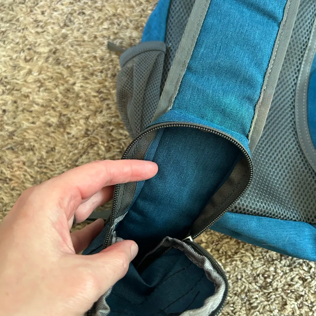 G4Free teal nylon sling backpack adjustable single shoulder strap hanging loop Blue - Image 4