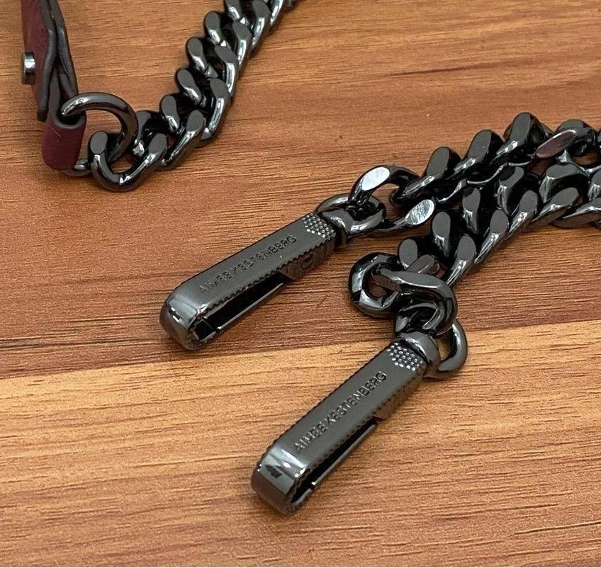 AIMEE KESTENBERG Delancey Wallet on A Chain In Oxblood Leather Chain Wallet - Image 14