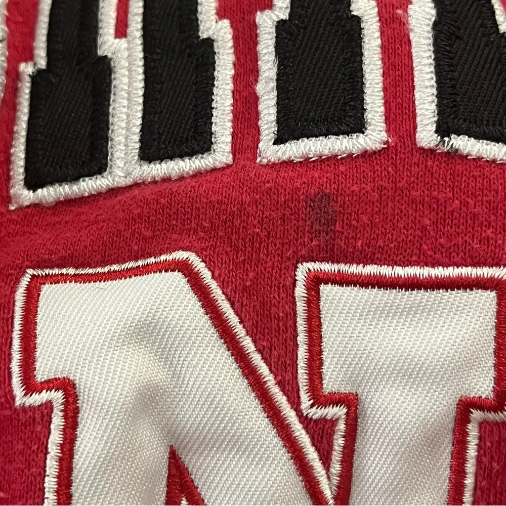 Y2K Nebraska Huskers Pullover Hoodie Red Women’s S - Image 5