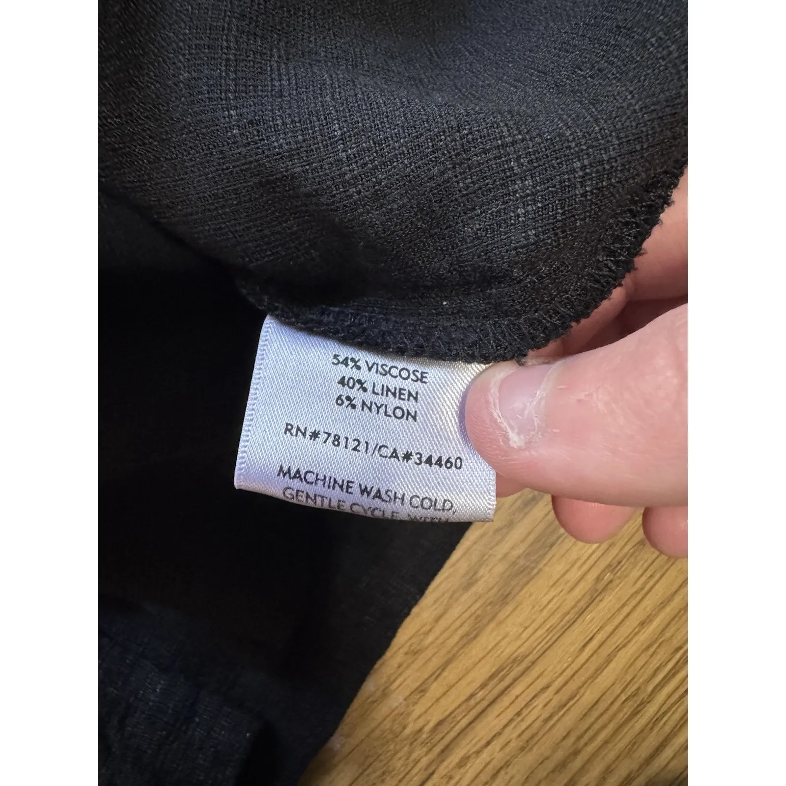 Eileen Fisher Women Button Down Tunic Top Size Medium Linen Blend Italian Fabric - Image 12