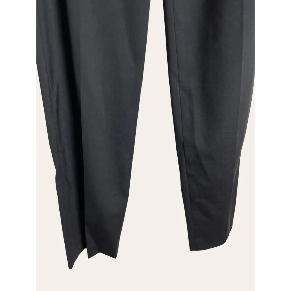 Milly Sevilla Black High Waist Belted Tie Waist Trouser Pants Size 4 - Image 6