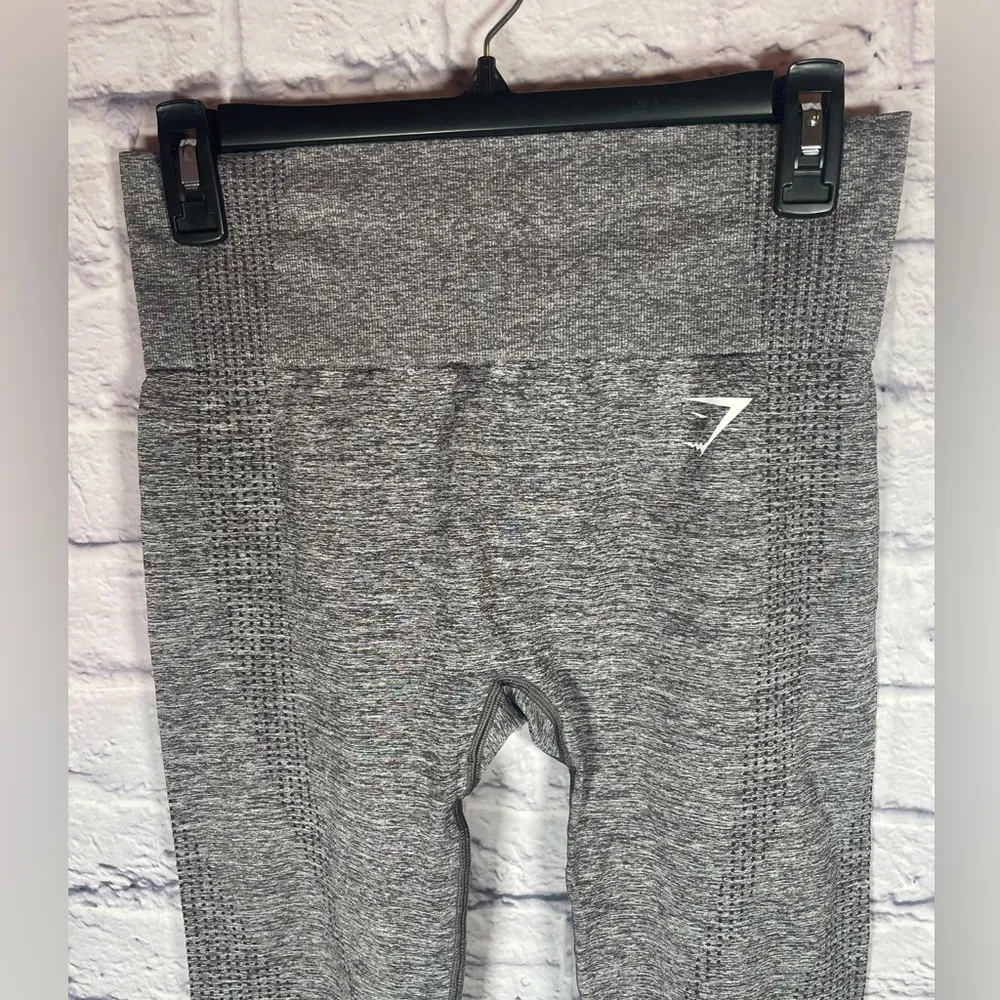 Gymshark Women's Seamless Workout Leggings Grey Marl Sizes‎ medium - Image 3