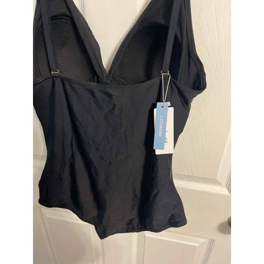 Lotubudd One Piece Tummy Control Swimsuit Size XL Black New With Tag - Image 9