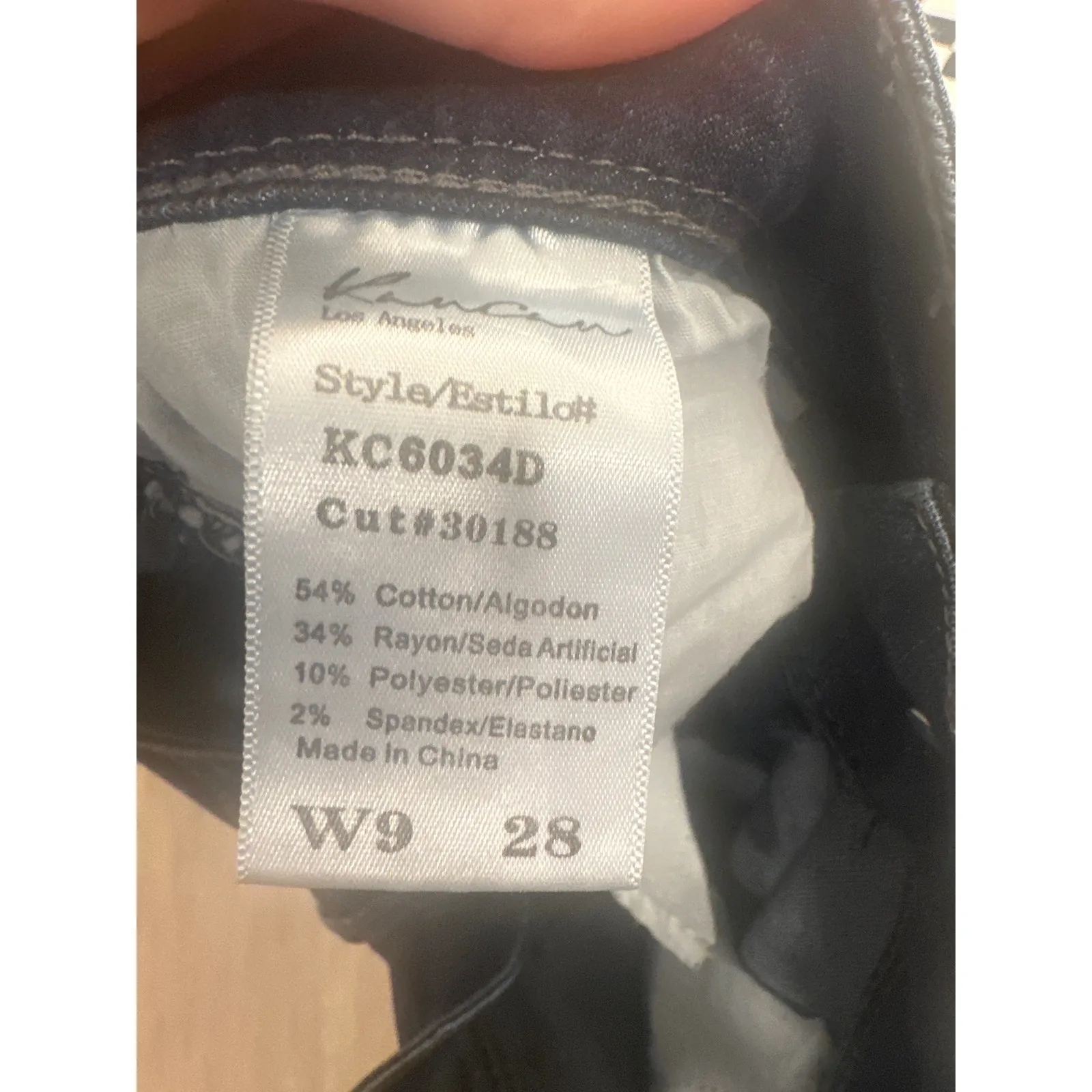 Kan Can Skinny Jeans Womens size W9 28 Mid Rise Destroyed Style KC6034D Blue - Image 8