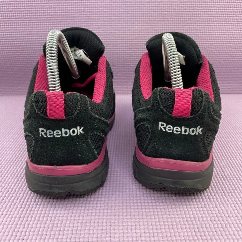 Reebok RB454 Anomar Safety Work Shoes Sneakers Black Pink 6 - Image 5