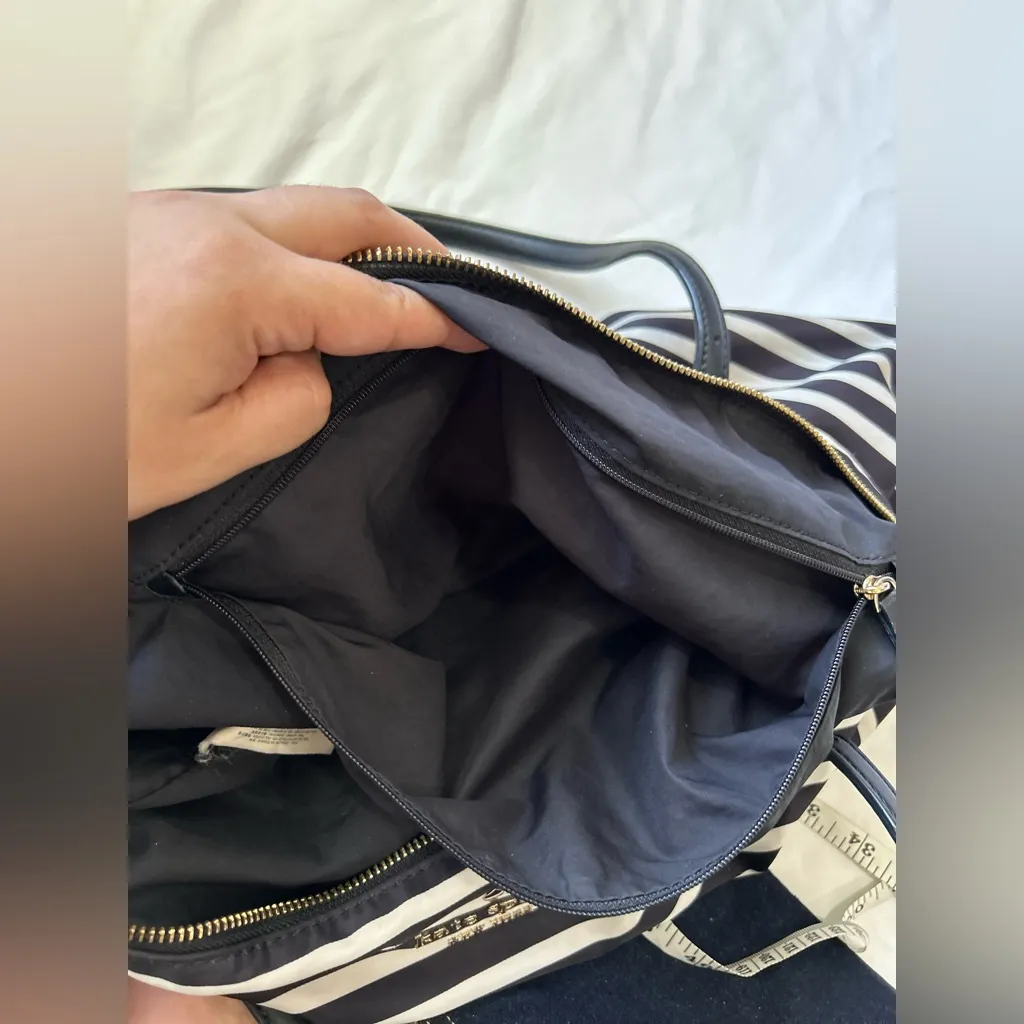 Kate Spade Black and White Striped Tote - Image 14