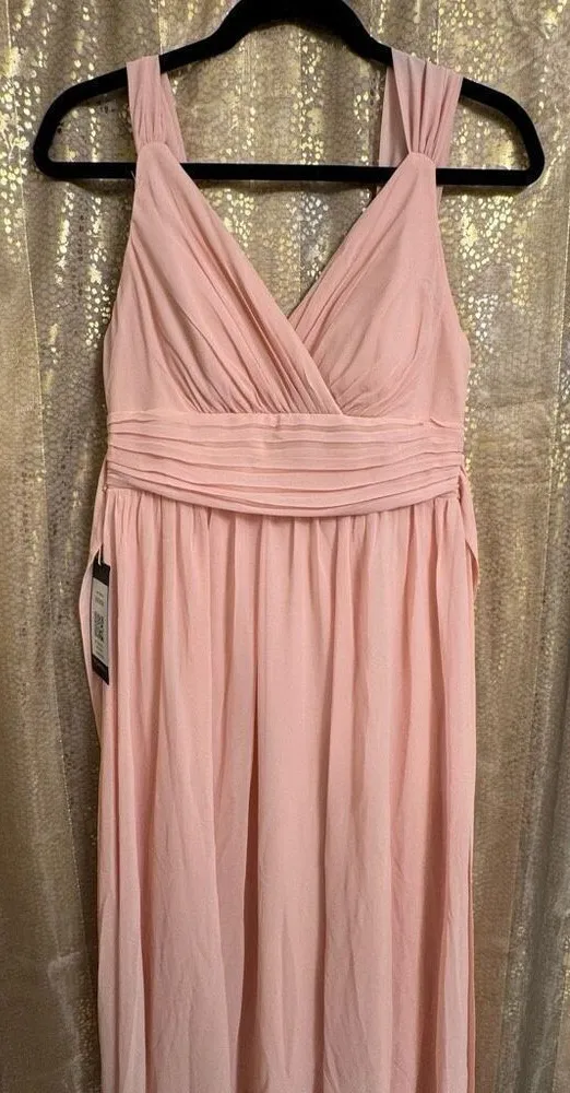 Ever Pretty Light Pink Maxi Tie Back Wedding Guest Bridesmaid Dress NWT Small/4 - Image 1
