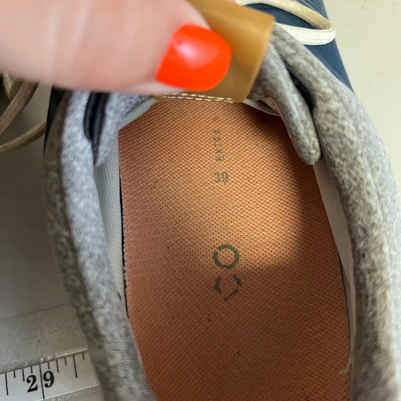 Ecco Biom Golf Shoes Women's Blue Leather GoreTex Walking Athletic Sneakers - Image 7