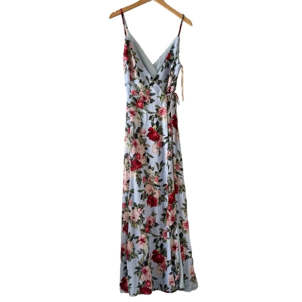 Fame and Partners Floral Wrap Maxi Dress - Image 3